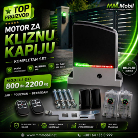 Motor za kliznu kapiju do 800kg – kompletan set